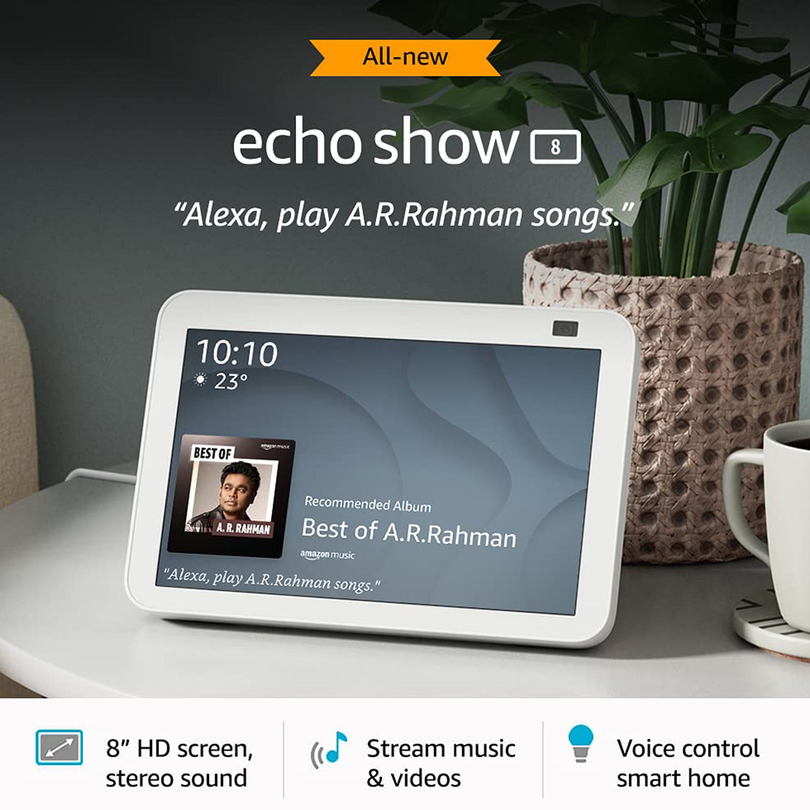 Buy Amazon Echo Show 8 (2nd Gen) with Built-in Alexa Smart Wi-Fi